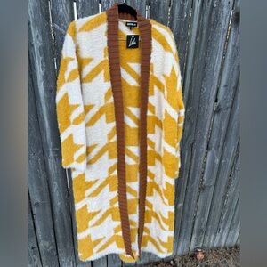 Dressed in LaLa long Sweater Cardigan/coat - size Small